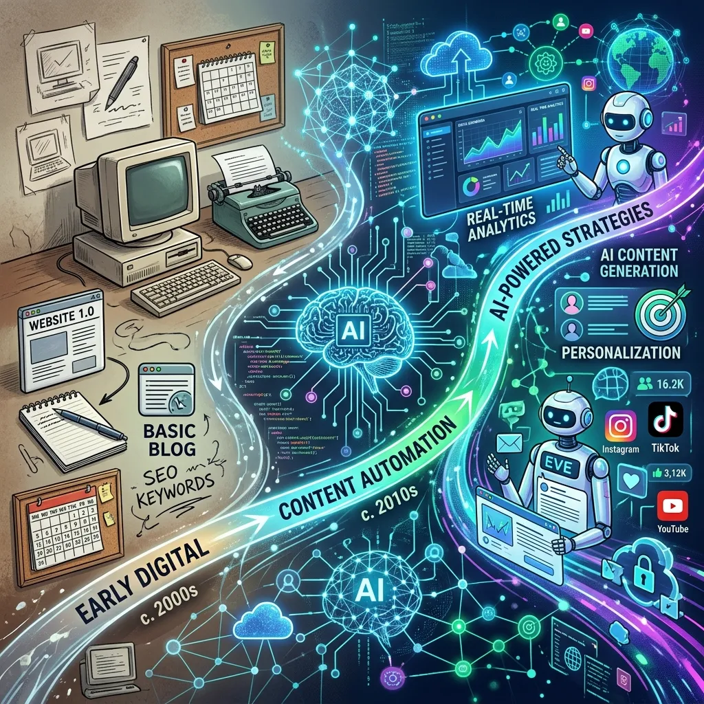 The Evolution of Artificial Intelligence in Content Marketing